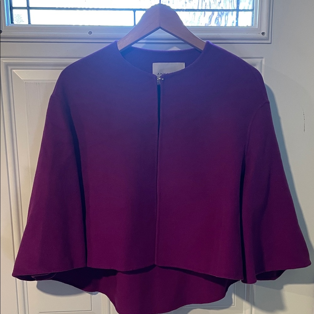 Elegant Women's Cape in Deep Purple